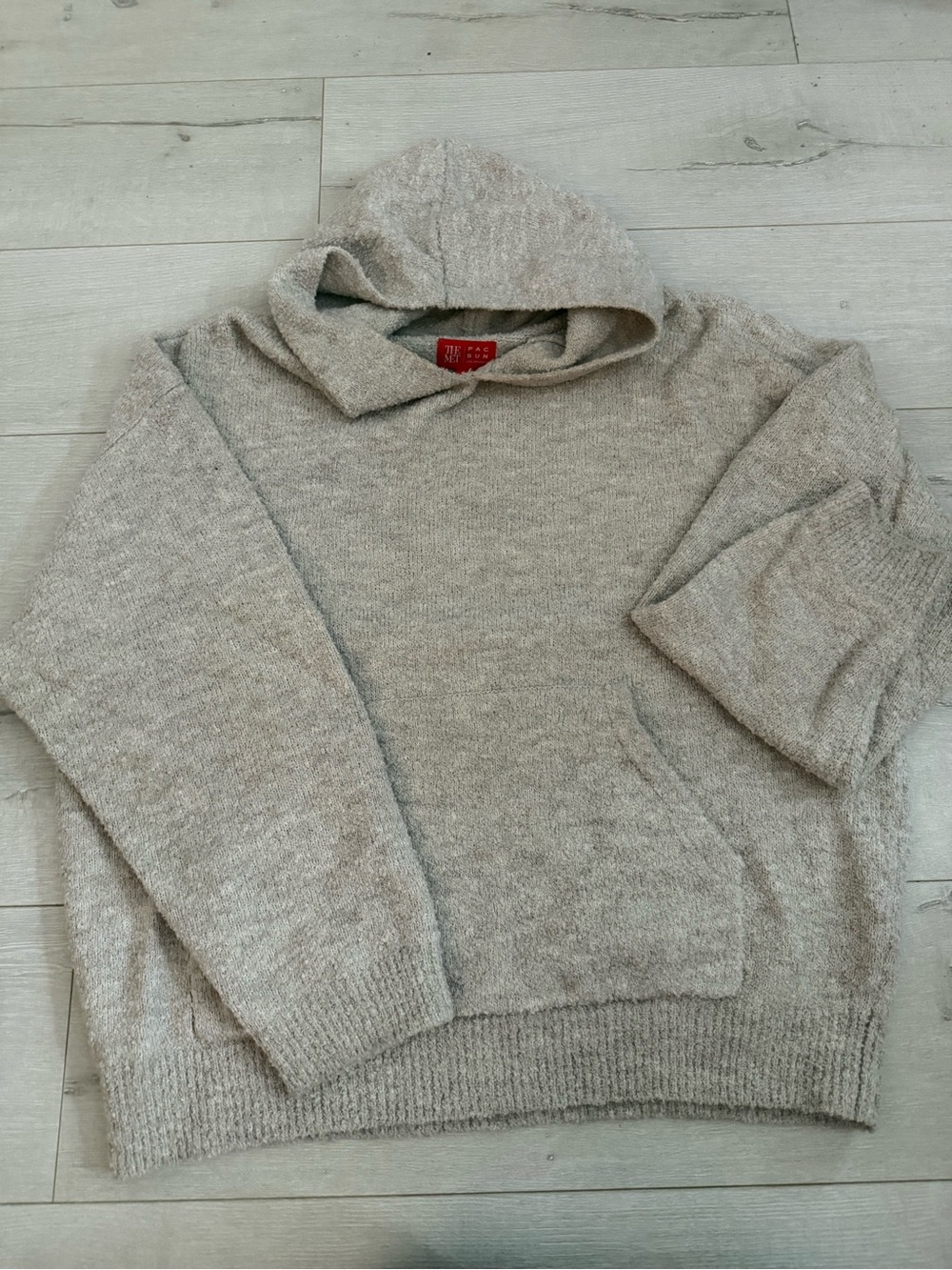Men's The Met Pacsun Hooded Knit Sweater - Light Beige